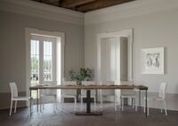 Consolle allungabile 90x40/290 cm Capital Evolution telaio Antracite