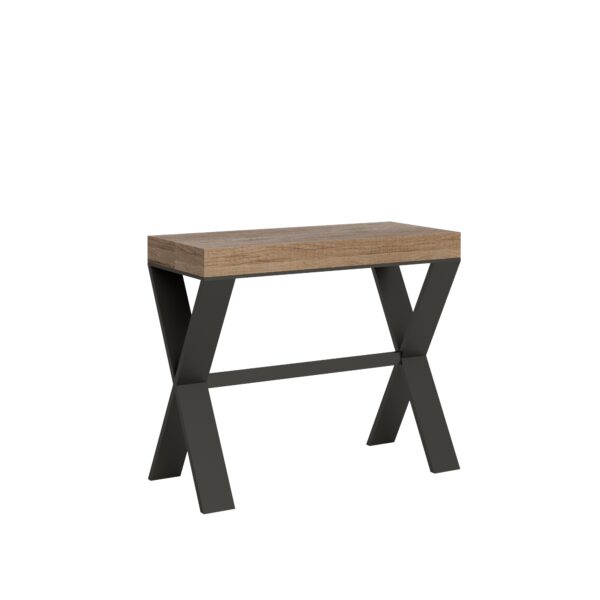 Consolle allungabile 90x40/196 cm Xenia Small telaio Antracite