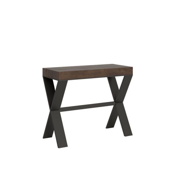 Consolle allungabile 90x40/196 cm Xenia Small telaio Antracite