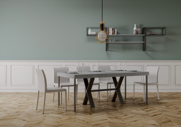 Consolle allungabile 90x40/196 cm Xenia Small Premium telaio Antracite