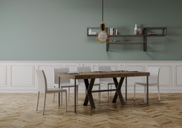 Consolle allungabile 90x40/196 cm Xenia Small Premium telaio Antracite