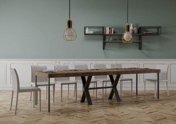 Consolle allungabile 90x40/300 cm Xenia Premium telaio Antracite