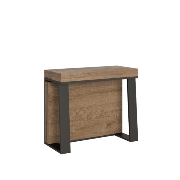 Consolle allungabile 90x40/288 cm Asia telaio Antracite
