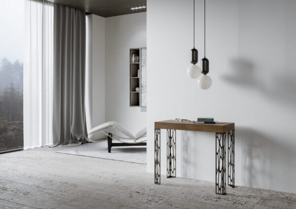 Consolle allungabile 90x40/300 cm Ghibli telaio Antracite