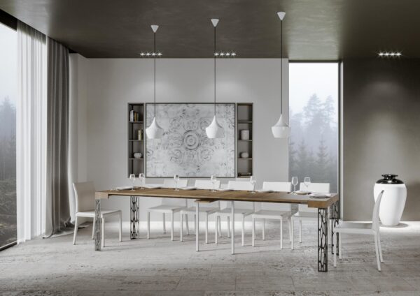 Consolle allungabile 90x40/300 cm Ghibli telaio Antracite