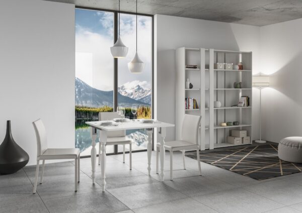 Consolle apribile 90x45/90 cm Romagna Libra telaio Grigio