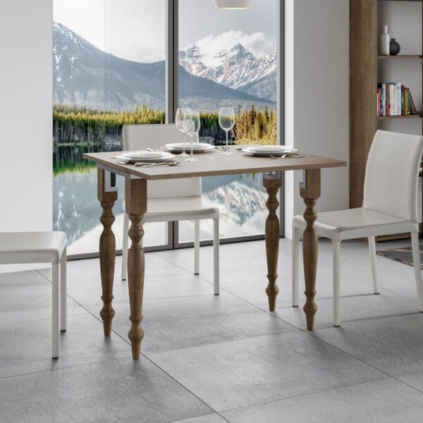 Consolle apribile 90x45/90 cm Romagna Libra telaio Grigio