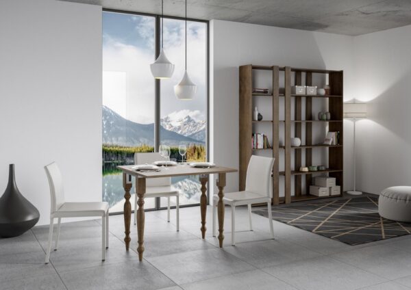 Consolle apribile 90x45/90 cm Romagna Libra telaio Grigio