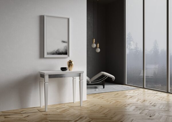 Consolle apribile 90x45/90 cm Impero Librox telaio Grigio