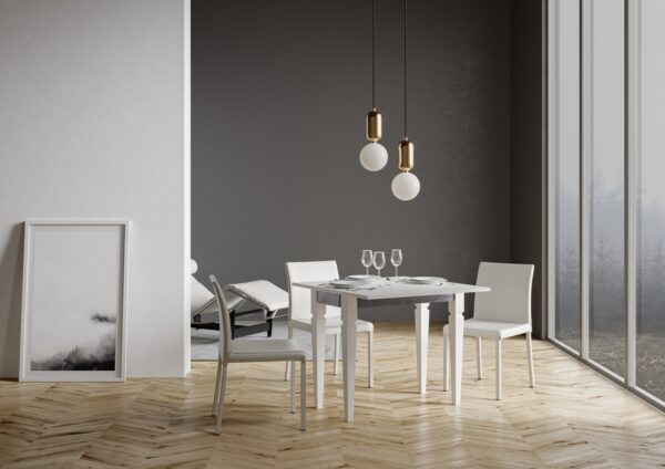 Consolle apribile 90x45/90 cm Impero Librox telaio Grigio
