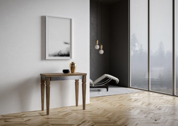 Consolle apribile 90x45/90 cm Impero Librox telaio Grigio
