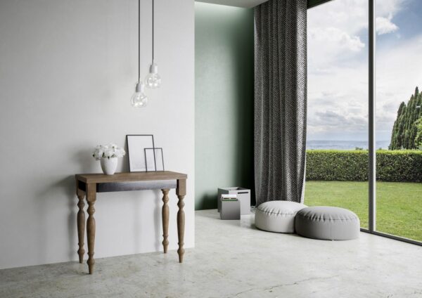 Consolle apribile 90x45/90 cm Romagna Librox telaio Grigio