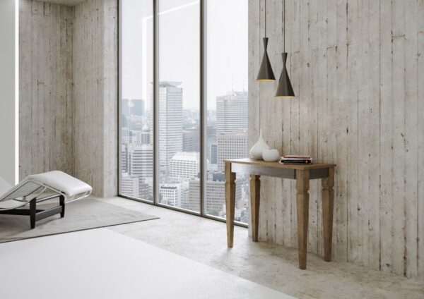 Consolle allungabile 90x40/196 cm Impero Iron Small telaio Grigio