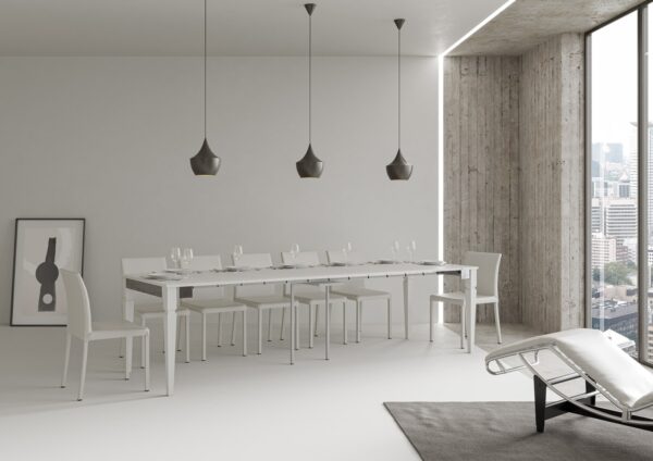 Consolle allungabile 90x40/300 cm Impero Iron telaio Grigio