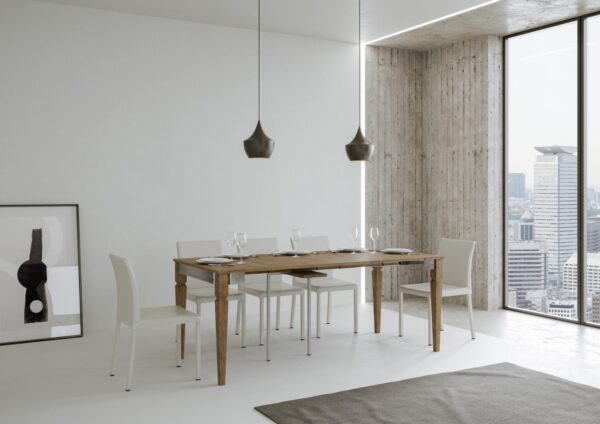 Consolle allungabile 90x40/300 cm Impero Iron telaio Grigio