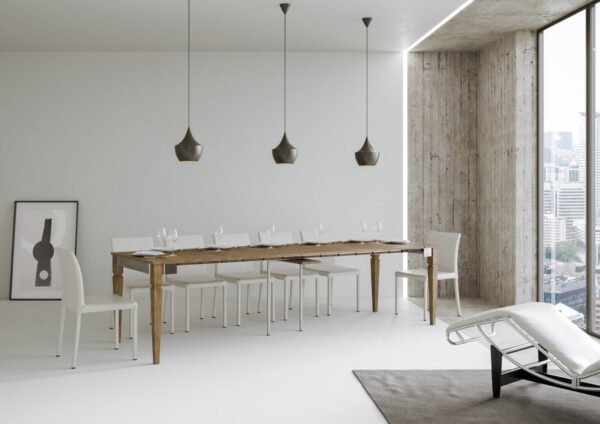 Consolle allungabile 90x40/300 cm Impero Iron telaio Grigio