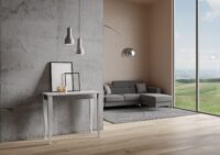 Consolle allungabile 90x40/196 cm Sciabola Iron Small telaio Grigio