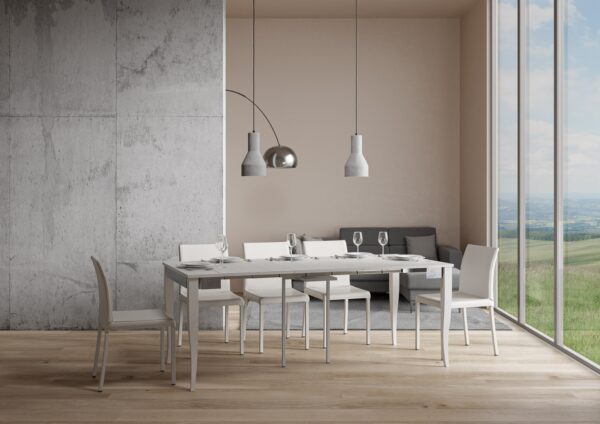 Consolle allungabile 90x40/300 cm Sciabola Iron telaio Grigio