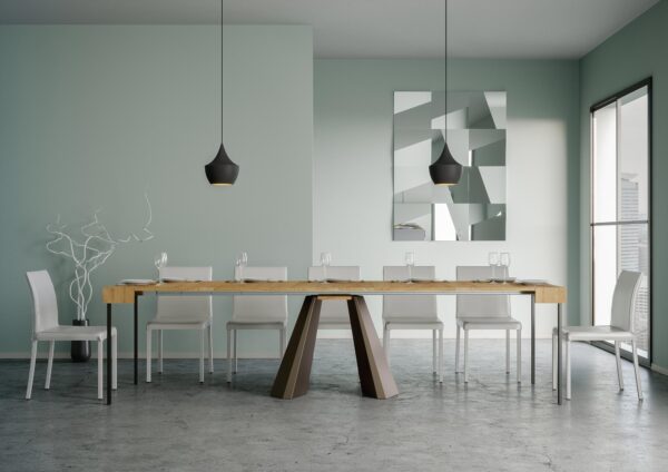 Consolle allungabile 90x40/300 cm Diamante telaio Orso