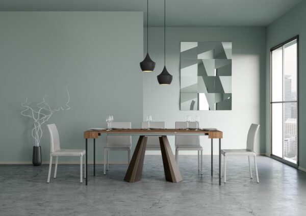 Consolle allungabile 90x40/290 cm Diamante telaio Orso