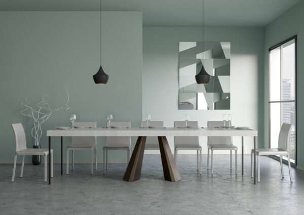 Consolle allungabile 90x40/300 cm Diamante Premium telaio Orso