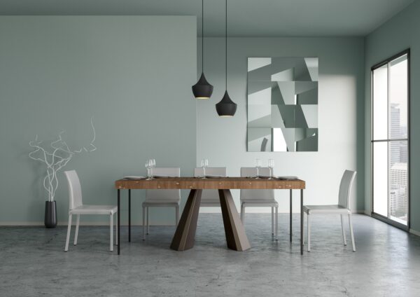 Consolle allungabile 90x40/290 cm Diamante Premium telaio Orso