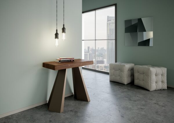 Consolle allungabile 90x40/290 cm Diamante telaio Orso