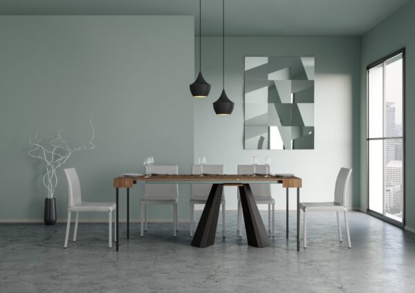Consolle allungabile 90x40/290 cm Diamante telaio Orso