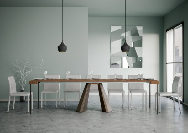 Consolle allungabile 90x40/290 cm Diamante telaio Orso