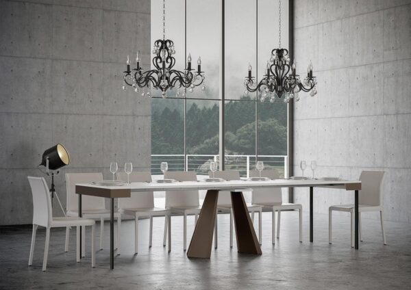 Consolle allungabile 90x40/300 cm Diamante Evolution telaio Orso