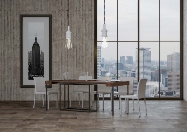 Consolle allungabile 90x40/196 cm Nordica Small telaio Antracite
