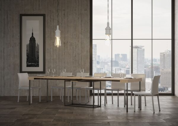 Consolle allungabile 90x40/300 cm Nordica telaio Antracite