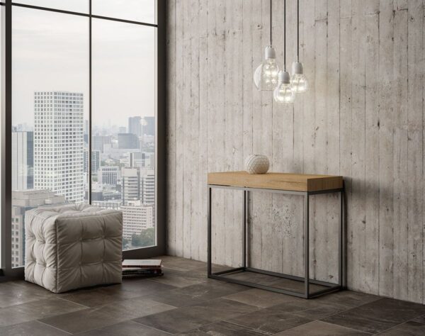 Consolle allungabile 90x40/300 cm Nordica Premium telaio Antracite