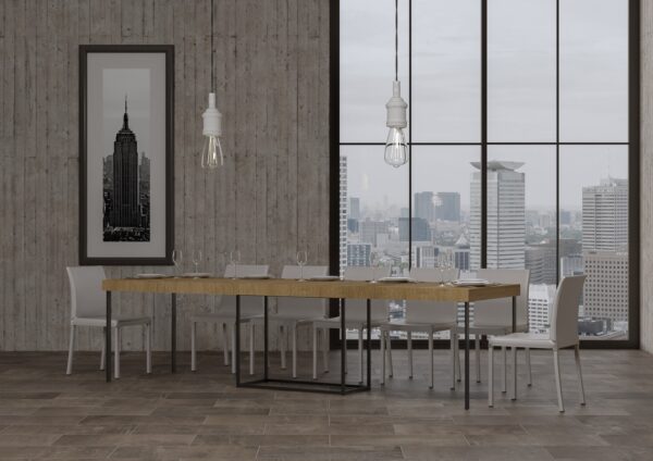 Consolle allungabile 90x40/300 cm Nordica Premium telaio Antracite