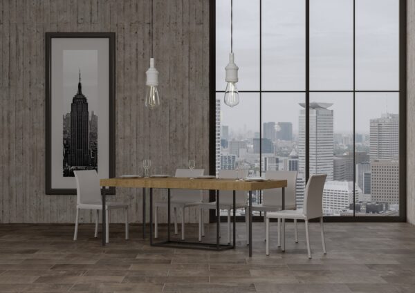 Consolle allungabile 90x40/300 cm Nordica Premium telaio Antracite