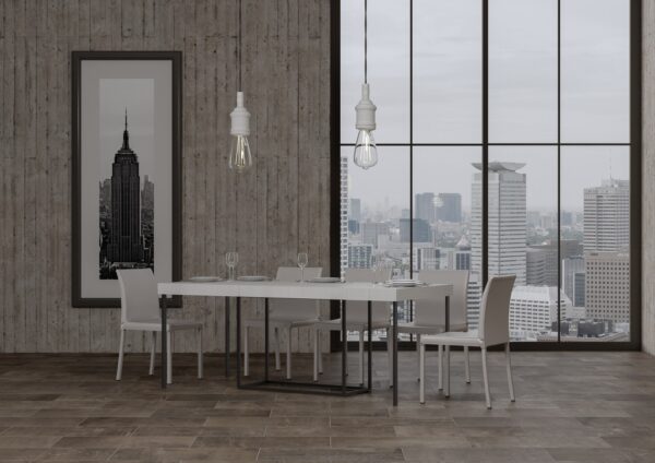 Consolle allungabile 90x40/300 cm Nordica Premium telaio Antracite