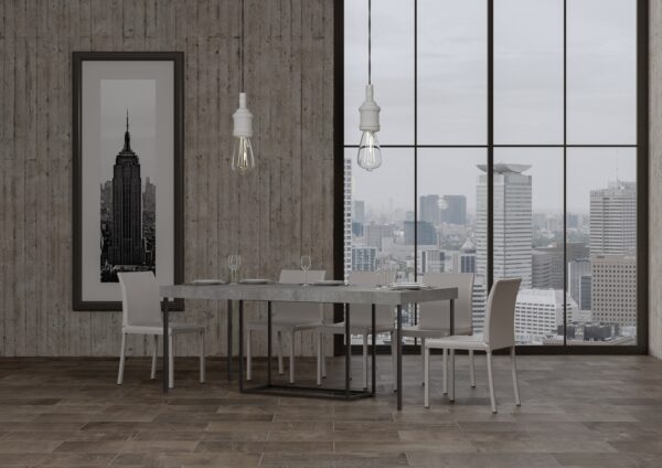 Consolle allungabile 90x40/300 cm Nordica Premium telaio Antracite
