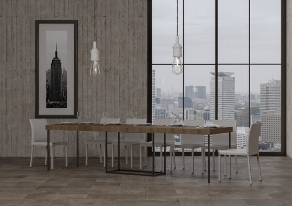 Consolle allungabile 90x40/300 cm Nordica Premium telaio Antracite
