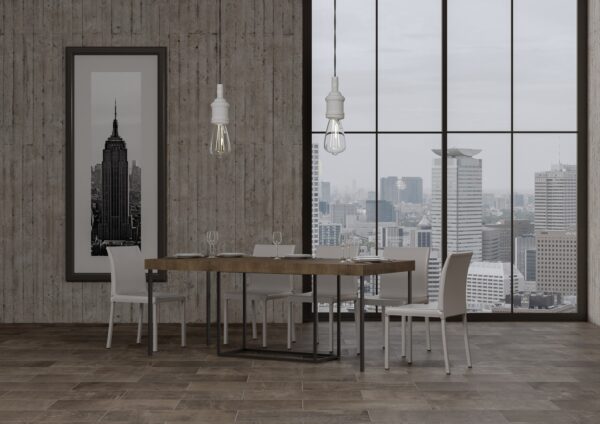 Consolle allungabile 90x40/300 cm Nordica Premium telaio Antracite