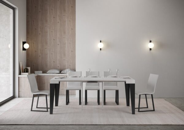 Consolle allungabile 90x40/196 cm Flame Small telaio Antracite