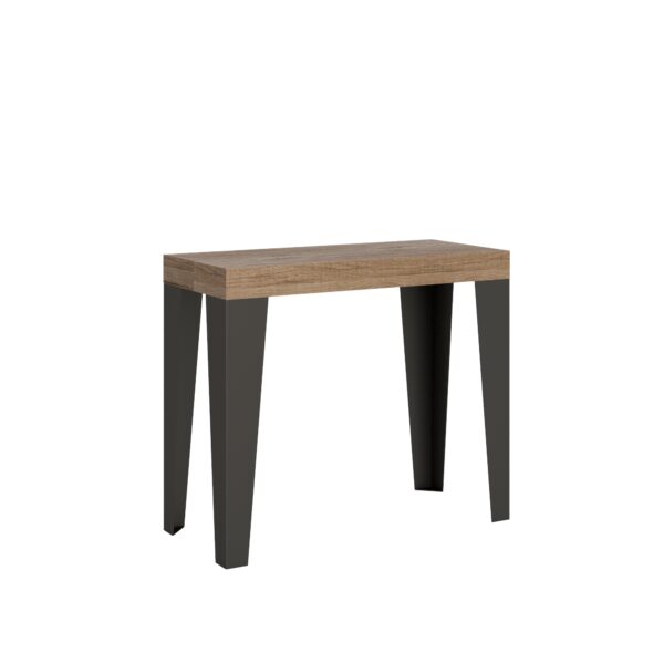 Consolle allungabile 90x40/196 cm Flame Small telaio Antracite