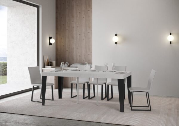 Consolle allungabile 90x40/196 cm Flame Small Premium telaio Antracite