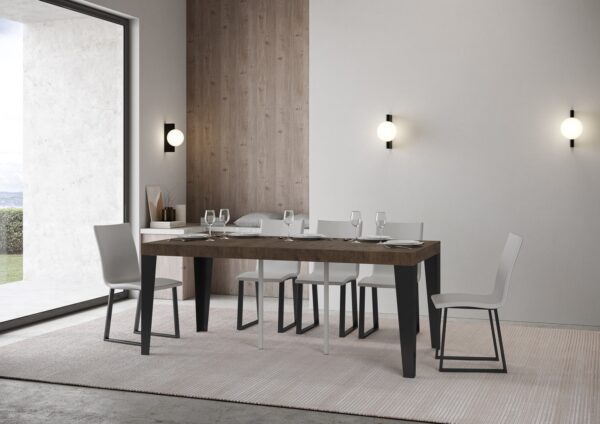 Consolle allungabile 90x40/196 cm Flame Small Premium telaio Antracite