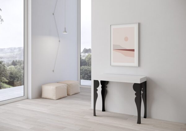 Consolle allungabile 90x40/196 cm Paxon Small telaio Antracite