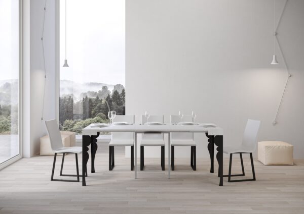 Consolle allungabile 90x40/196 cm Paxon Small telaio Antracite