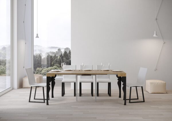 Consolle allungabile 90x40/196 cm Paxon Small telaio Antracite