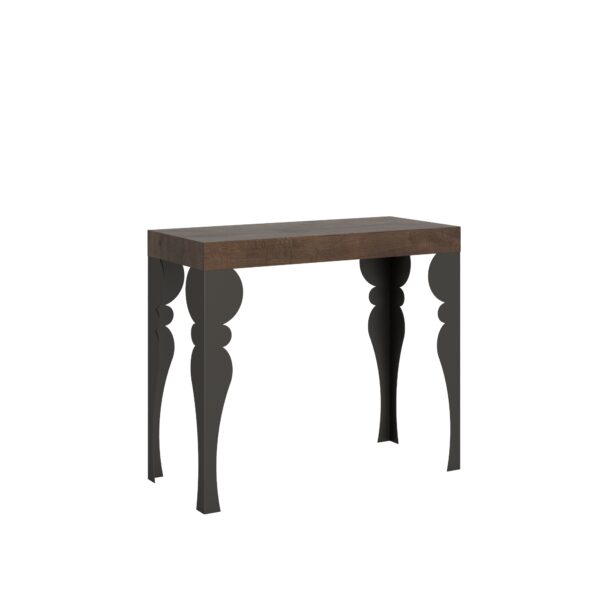 Consolle allungabile 90x40/196 cm Paxon Small telaio Antracite
