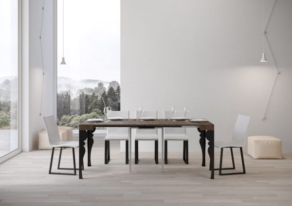 Consolle allungabile 90x40/196 cm Paxon Small telaio Antracite