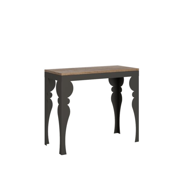 Consolle allungabile 90x40/196 cm Paxon Small Evolution telaio Antracite