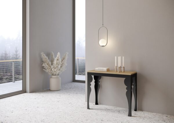 Consolle allungabile 90x40/196 cm Paxon Small Evolution telaio Antracite